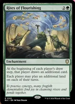 1x Rites of Flourishing NM-Mint, English Commander: Bloomburrow MTG Magic - Image 1