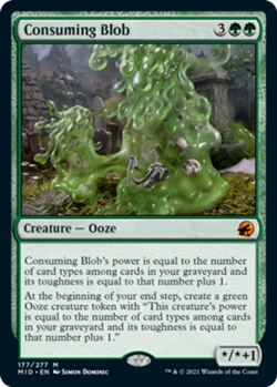 1x Consuming Blob NM-Mint, English Innistrad: Midnight Hunt MTG Magic - Image 1
