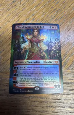 Chandra, Dressed to Kill (Borderless) Innistrad: Crimson Vow Regular - Image 1