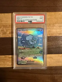 2024 Pokemon PAF EN Mew EX Special illustration Rare PSA 9 Bubble Mew - Image 1