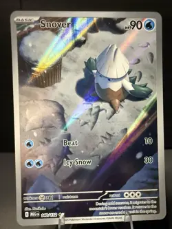 Pokemon Snover Illustration Rare 140/132 Me01: Mega Evolution Holo 90 HP - Image 1