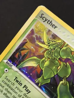 Pokemon Scyther 2005 EX Unseen Forces 46/115 Reverse Holo (HP-DMG) - Image 5