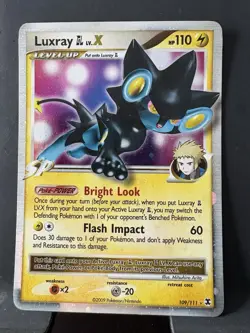 Pokemon TCG Luxray GL LV.X Rising Rivals Holo Ultra Rare 109/111 110 HP 2009 EN - Image 1