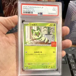 Pokemon Sprigatito M-P Promo McDonald's 017/M-P PSA 9 Regular 2025 Japanese - Image 1