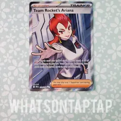 Pokemon Card Team Rockets Ariana 224/182 Scarlet Violet Destined Rivals NM - Image 1