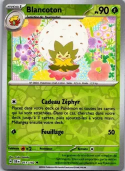 Carte Pokemon Blancoton 011/142 Reverse - 2024 - Image 1