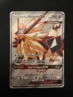 Pokemon Sun & Moon Full Art - Ultra Prism 145/156 Dusk Mane Necrozma GX - Image 1