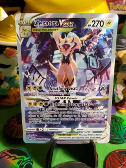 Pokemon TCG Zeraora VMAX GG43/GG70 Crown Zenith GalarianGallery NM Full Art Holo - Image 1