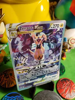 Pokemon TCG Zeraora VMAX GG43/GG70 Crown Zenith GalarianGallery NM Full Art Holo - Image 2