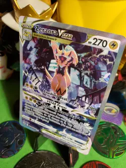 Pokemon TCG Zeraora VMAX GG43/GG70 Crown Zenith GalarianGallery NM Full Art Holo - Image 3