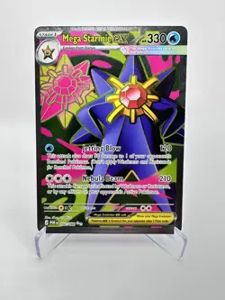 Mega Starmie ex 102/088 Me03: Perfect Order Holo Pokemon Near Mint - Image 1