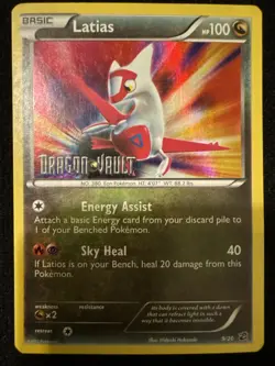 Pokemon TCG - LATIAS Stamped 9/20 - Holo Ultra Rare - 2012 Dragon Vault Lp/mp+ - Image 1