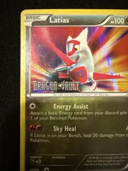 Pokemon TCG - LATIAS Stamped 9/20 - Holo Ultra Rare - 2012 Dragon Vault Lp/mp+ - Image 4