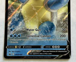 POKEMON SWSH BLACK STAR PROMO BLASTOISE V SWSH101 FULL ART HOLO NEVER PLAYED NM - Image 3