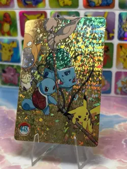 Pokemon Charizard Vintage Pocket Monsters Vending HOLO Prism Sticker 98 Nintendo - Image 2