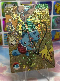 Pokemon Charizard Vintage Pocket Monsters Vending HOLO Prism Sticker 98 Nintendo - Image 3