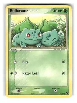 Bulbasaur 12/17 Common POP Series 2 Pokemon Lightly Played - Image 1