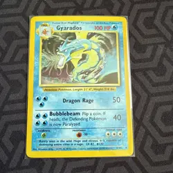 Pokemon TCG Gyarados 6/102 Holo Base Set Rare - Image 1