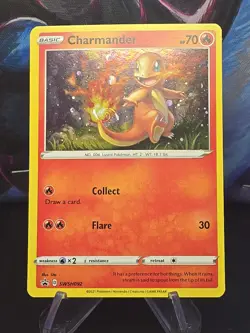 HD SWIRL Charmander SWSH092 - Pokemon SWSH Black Star Promo Perfect HD SWIRL - Image 5