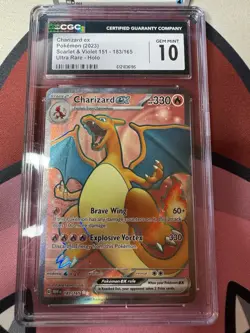 Pokemon CGC 10 - Charizard EX 183/165 UR | S&V 151 - Image 2