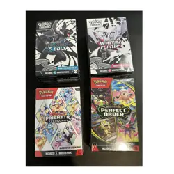 Pokemon Booster Bundle set of 4 : Prismatic, Black Bolt, White Flare, PO - Image 1