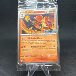 2026 Mega Evolutions - Chaos Rising Delphox Prerelease promo #74 SEALED PROMO - Image 1