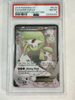 2016 POKEMON XY GENERATIONS RADIANT COLLECTION #RC30 FULL ART/GARDEVOIR EX PSA 8 - Image 1