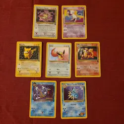 Pokemon TCG Wizards 2000 Holo Lot 7 Prerelease Promo Mew Pikachu Eevee - Image 1