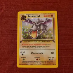 Pokemon TCG Wizards 1999 1st Edition Fossil Prerelease Aerodactyl Magmar Lot - Image 2