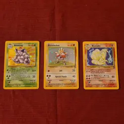 Pokemon TCG Wizards 1999 Base Set Lot Nidoking Hitmonchan Ninetales Holo - Image 1