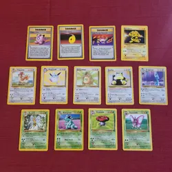Pokemon TCG Wizards 1999 Lot 13 Rare Non-Holo Base & Jungle Lot - Image 1