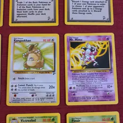 Pokemon TCG Wizards 2000 Base Set 2 Lot 9 Rare Pidgeotto Kangaskhan Mr Mime - Image 5