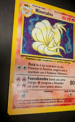 Ninetales Holo Set Base 12/102 ITA - Carta Pokemon Rara Olografica - Image 2