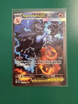 Pokemon Mega Charizard X EX Full Art Holo 360 HP 125/094 Phantasmal Flames - Image 1