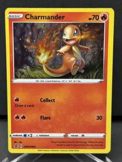 2021 Pokemon Charmander : Sword & Shield SWSH092 HOLO Promo - NM - Image 1