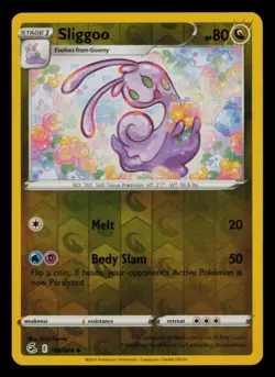 Sliggoo 196/264 Uncommon Fusion Strike Pokemon Reverse Holo Near Mint - Image 1