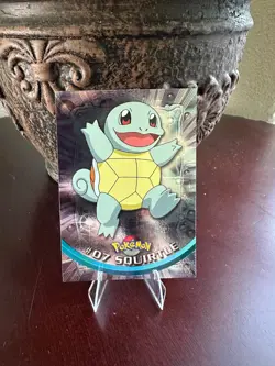 Squirtle #07 Blue Logo Topps TV Animation Edition Holo Pokemon 1999- LP - Image 1