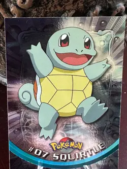 Squirtle #07 Blue Logo Topps TV Animation Edition Holo Pokemon 1999- LP - Image 3