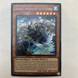 Yu-Gi-Oh! Georgius Swordsman of the Ice Barrier 1st BLTR-EN006 Secret NM x1 - Image 1