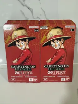 One Piece TCG OP-13 Carrying On His Will Sleeved Booster Pack Lot of 14 - Image 1