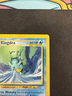 Kingdra 1st Edition 19/64 Neo Revelation Non-Holo Rare Pokemon Card TCG MP - Image 4