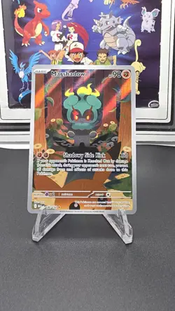 Marshadow 146/132 Illustration Rare Pokemon Card Mega Evolution Set Holo - Image 1