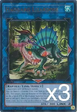 3X Yugioh Haggard Lizardose MP25-EN204 Ultra Rare 1st Edition NM - Image 1