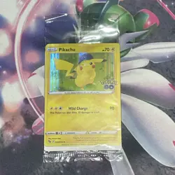 SEALED Pokemon TCG Pikachu 028/078 Pokemon GO Promo Holo Rare Single Card - Image 1