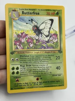 Butterfree 33/64 Jungle Base Set Non-Holo Pokemon Card 1st Edition (A4) - Image 4