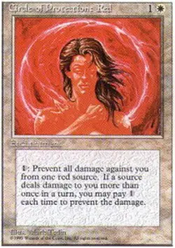 FBB Korean Circle of Protection: Red ~ Near Mint 4th Edition Fourth Foreign Blac - Image 1