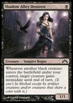 MTG SHADOW ALLEY DENIZEN FOIL EXC - ABITANTE DI VICOLO DELLE OMBRE - GTC - Image 1