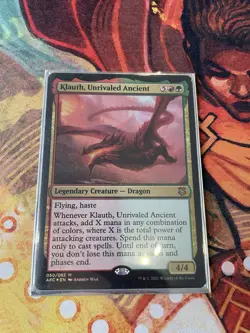 Klauth Unrivaled Ancient MTG Card Forgotten Realms Magic The Gathering Near Mint - Image 1