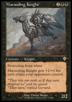 MTG MARAUDING KNIGHT EXC - CAVALIERE RAZZIATORE - INV - MAGIC - Image 1