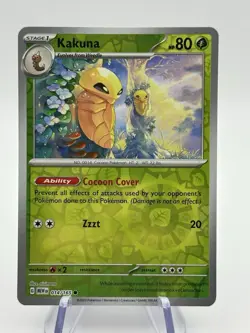 Pokemon Kakuna 014/165 Reverse Holo Scarlet & Violet 151 English (A4) - Image 1